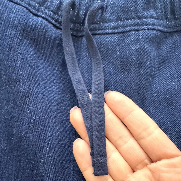 NWT Patagonia Men Handwoven Fabric Organic Cotton Volley Shorts Denim Blue - Picture 4 of 11